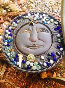 Kitty's art--created from found/donated objects